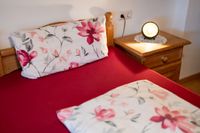 Doppelbett mit Nachttisch | Metzgerbauernhof